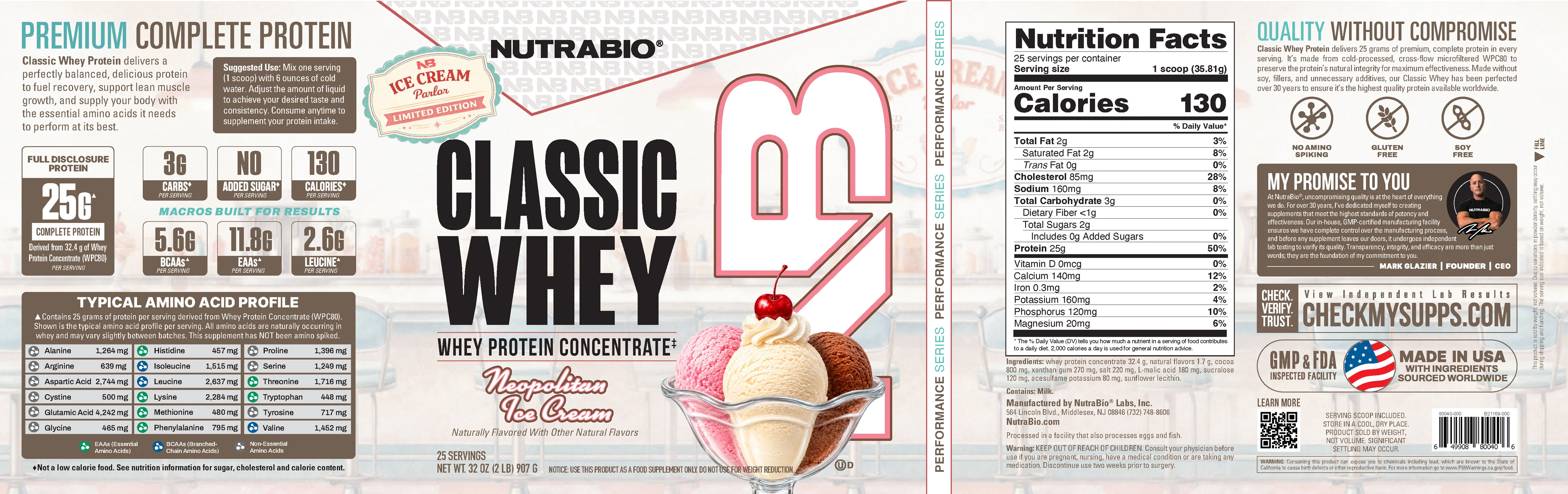 Classic Whey Protein Concentrate Powder - Image 3
