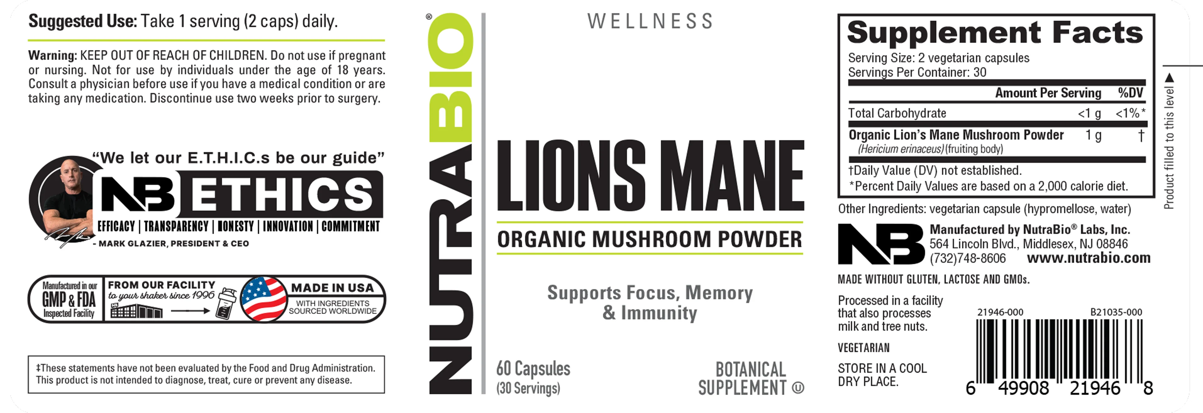 Lions Mane (500 mg) - Image 3