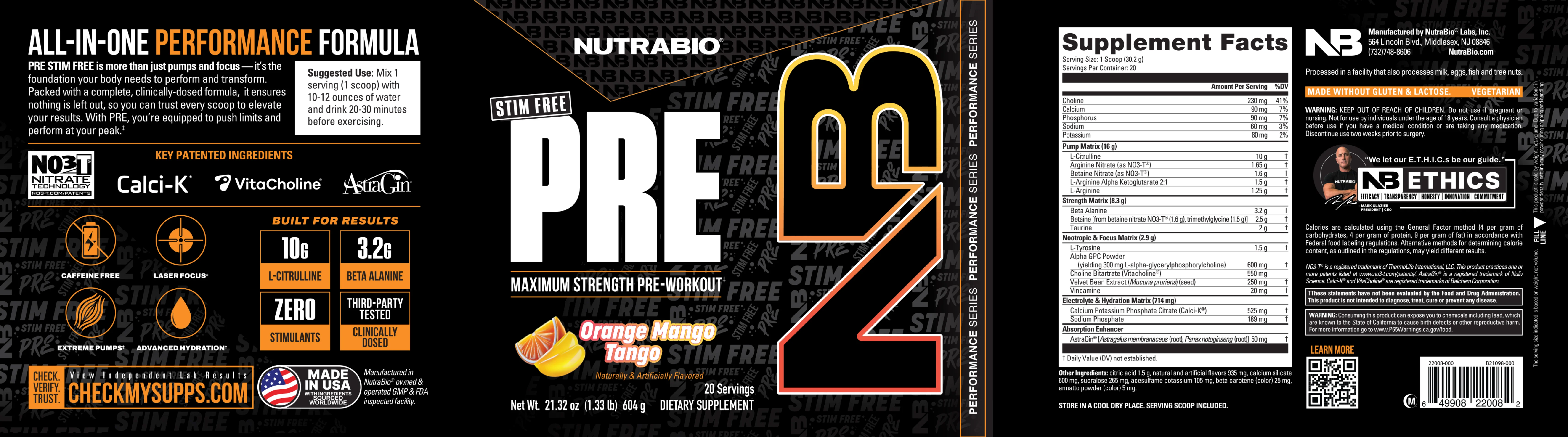 PRE Workout Stim Free - Image 3