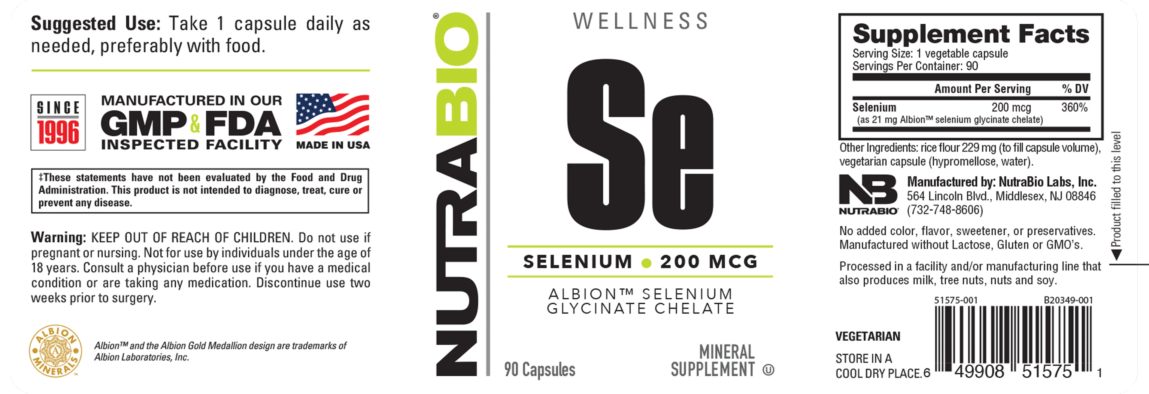 Selenium Chelate (200mcg) - Image 3